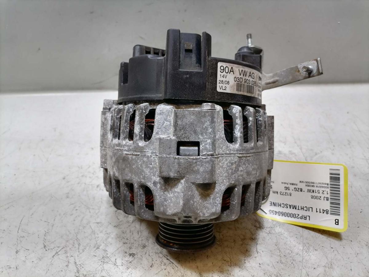 Skoda Fabia 2 5J original Lichtmaschine Generator 1,2 51KW Bj.2008